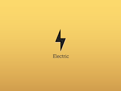 "Electric" electric logo one a day