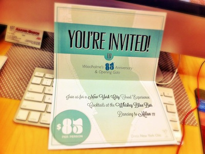 Opening Gala Invitation Inside anniversary event invite save the date type
