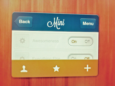 Mini Ui app interface ios iphone mini ui