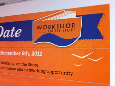 Workshop On The Shore card cmaa logo save the date workshop