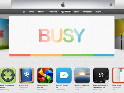 Busy got featured! app busy featured get busy ios iphone team disruptive to do list todo