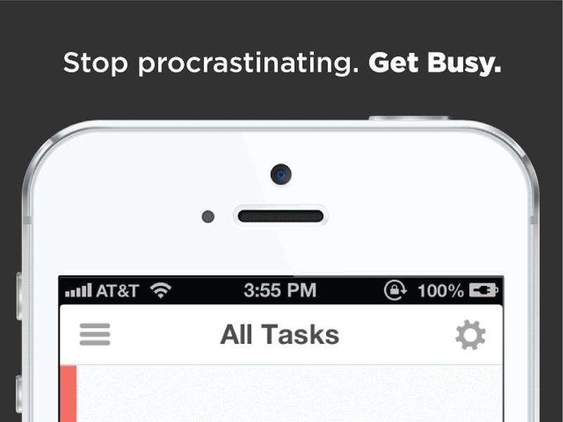 Busy App Screens [GIF] app busy featured get busy ios iphone team disruptive to do list todo