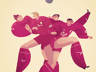 Liverpool soccer players art characterdesign football illustration liverpool soccerplayers