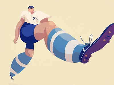 Soccer players no.3 art characterdesign design football illustration series soccer
