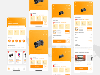 Indonesia E-commerce branding design ecommerce ecommerce shop gradient ios orange ui uidesign uiux uxdesign