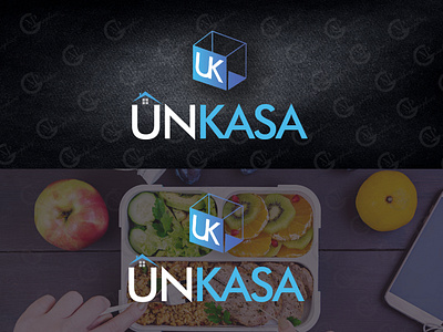 UnKasa Logo Design with Icon