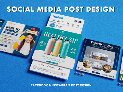 Social Media Post Thumbnail Design ads instagram post mockup social media post