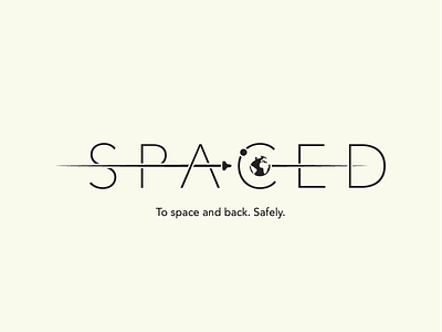 SPACED - Logo Design Idea 2 brand challenge identity logo planets space spaced travel universe