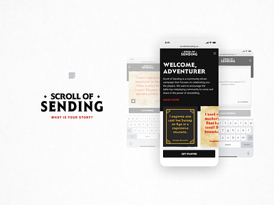 Scroll of Sending - Mobile Website