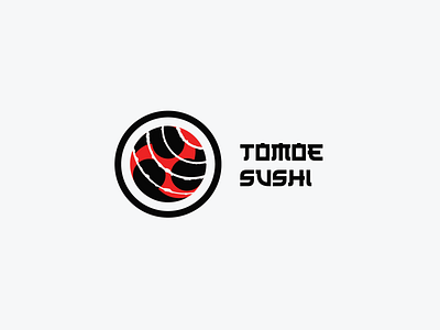 Tomoe sushi branding design logo logo design logo inspiration logotype sushi tomoe typography vector