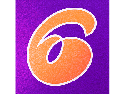 36 Days of Type: 6 36daysoftype 36daysoftype07 calligraphy design handlettering illustration lettering logo orange purple texture typografia typography
