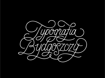 Typografia Bydgoszczy black and white bw bydgoszcz lettering liternictwo typografia typography