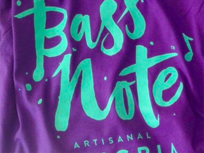 Bass Note Sangria logo bass note branding brush california hand lettering lettering logo san francisco sangria typography