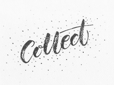 Collect black and white brush bw collect dots expressive handlettering inktober lettering spatter typography