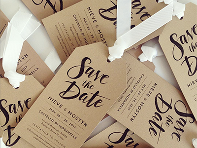 Save the Date brush craft hand lettering italy lettering rustic save the date stationery tag tuscany typography wedding