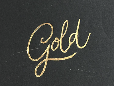 Gold black blackandgold calligraphy elegant foil gold handlettering heatwave lettering pen swash