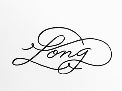 Long blackandwhite bw calligraphy challenge elegant handlettering lettering line long monoline swash white
