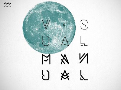 Visual Manual manual moon poster typo visual