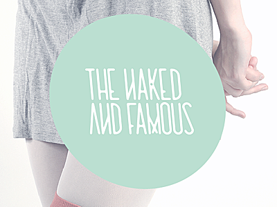 The Naked and Famous album and cd custom dvd famous music naked the typography