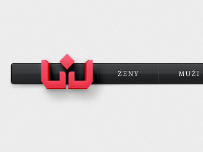 Implementation of logo to the menu 3d black doublju ecommerce grey menu pink white