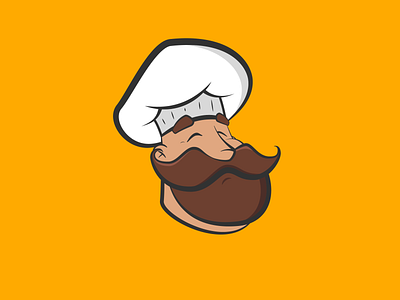 Cook character for fast-food franchise adobeillustrator character cook illustration logo mascotte vector