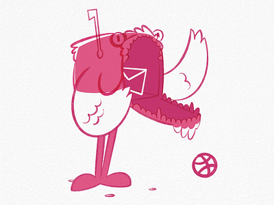 Invite giveaway! character character design drawing dribbble giveaway illustration invitation invite mascotte procreate