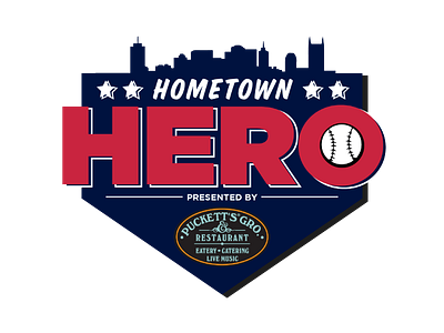 2018 Hometown Hero Logo baseball hero hometown nashville sounds