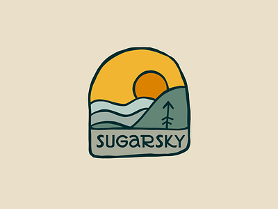 Sugarsky Patch adventure apparel apparel design apparel graphics badge design outdoor patch vector