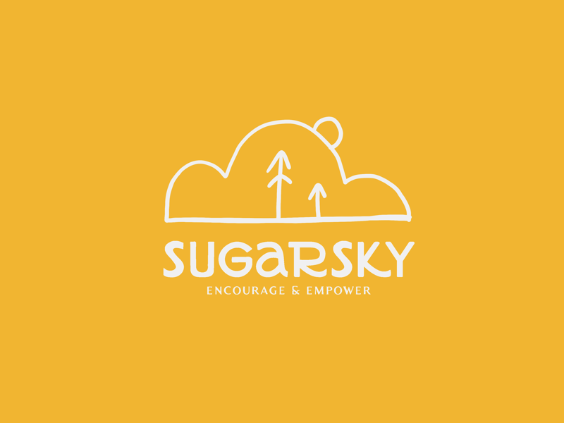 SugarSky Cloud adventure sugarsky mountain logo logo mountain