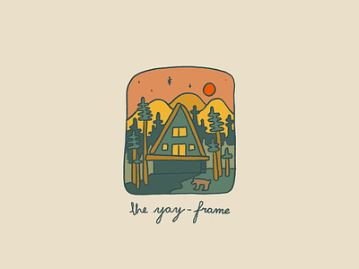 The Yay Frame adventure cabin cozy illustration