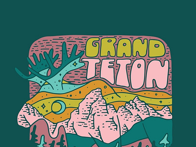 Grand Teton National Park Sticker