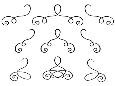 Flourishes Screenshot design assets flourish vector