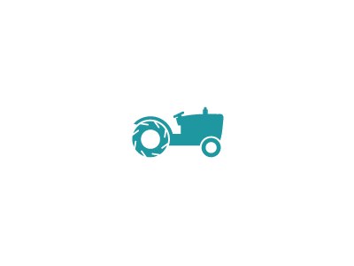 tractor farming food icon mark tractor