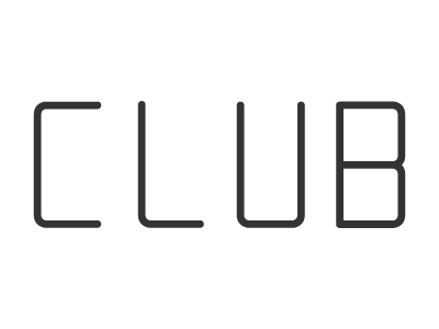 CLUB club lettering type typography