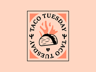 Taco Tuesday brand food illlustration taco tuesday