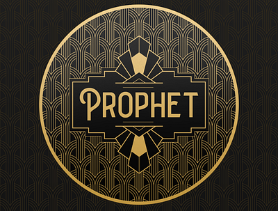 Prophet art noveau logo pattern stickers