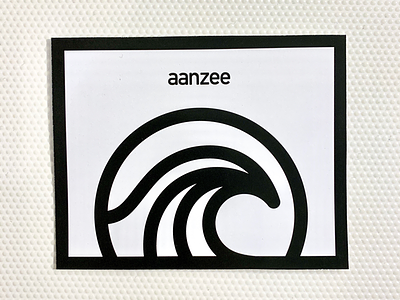 aanzee illustration logo logo design sea thick lines
