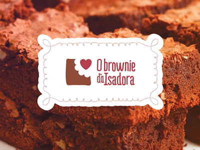 Logo Design - O Brownie da Isadora cadmo design chocolate logo design ride my bike