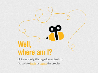 404 Hunie 404 404 page bee fail hunie