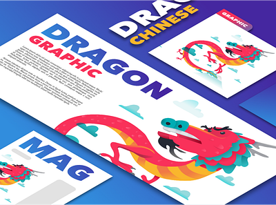 dragon chinese dragon graphic design layout