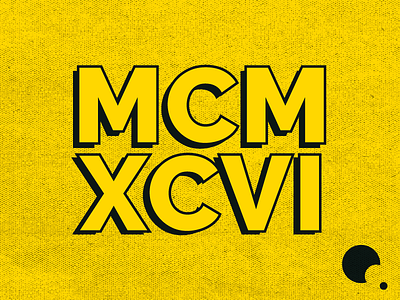 MCMXCVI adobe branding design graphics roman numerals simple