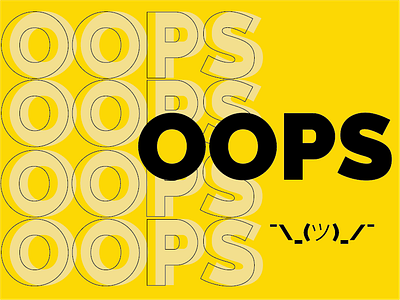Oops adobe art design typography vector