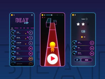 BeatBridge - Neon Style Music Runner