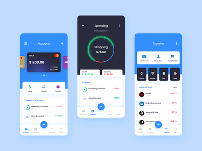SmartWallet - UI app design budget creditcard design finance fintech money money app money transfer pay ui uiux ux wallet