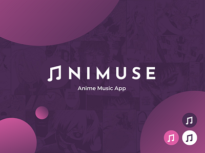 Animuse - Anime Music App Brand