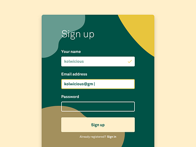 Daily UI challenge #001 – Sign Up challenge dailyui dailyuichallenge day1 modal signup