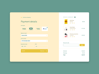 Daily UI challenge #002 CheckOut