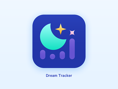 Daily UI Challenge – 005 AppIcon app appicon dailyui dailyuichallenge dailyuichallenge05 dream icon logo tracker