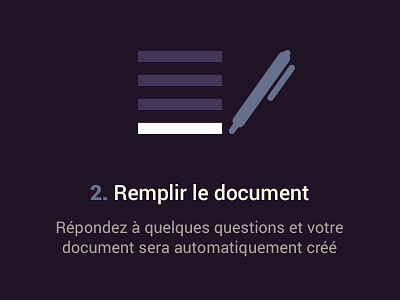 Fill the document didactic icon step
