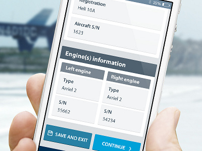 Flight report application application button flight form helicopter iphone mobile report smartphone